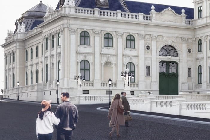 Az északi szárny rekonstrukciója